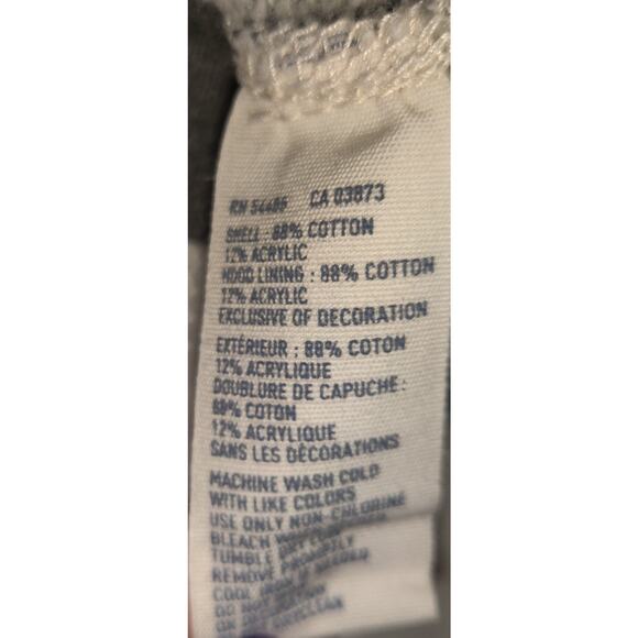 Vintage Y2K American Eagle Gray Hoodie Womens L Chain Embroidery NEW YORK - Picture 15 of 16